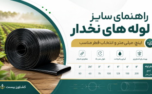 جدول سایزبندی لوله نخدار از ۲ تا ۸ اینچ و معادل اسمی میلی‌متر