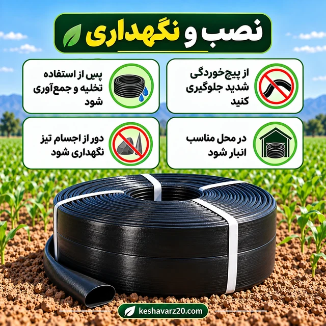 لوله نخدار ۵.۵ اینچ آسایش آذربایجان ۵ لایه ۱۰۰ متری - تصویر گالری 8 از 8