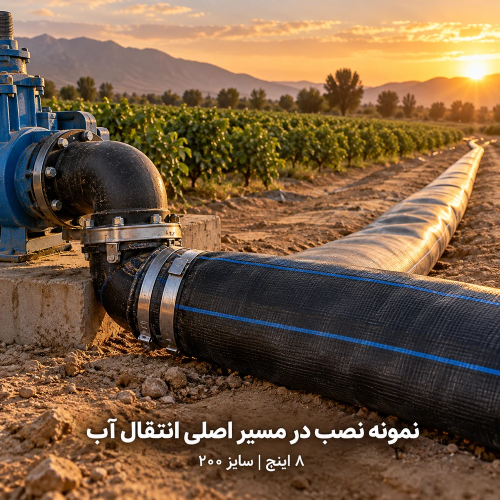 لوله نخدار ۸ اینچ آسایش آذربایجان ۵ لایه ۱۰۰ متری - تصویر گالری 3 از 8
