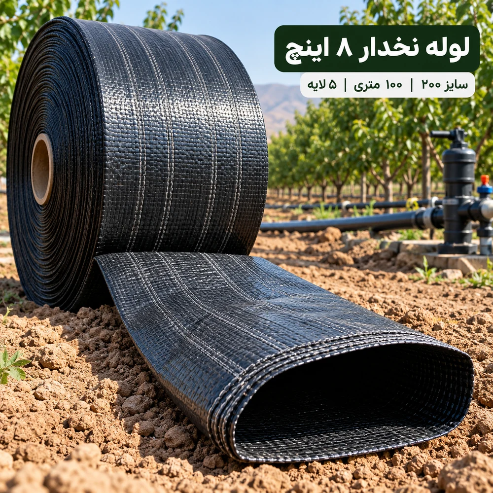 لوله نخدار ۸ اینچ آسایش آذربایجان ۵ لایه ۱۰۰ متری - تصویر گالری 4 از 8