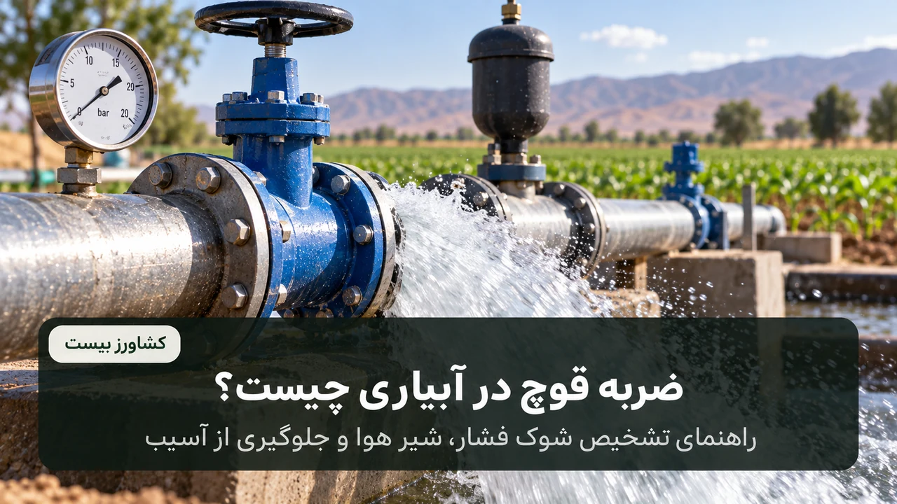 تشخیص شوک فشار، شیر هوا و ضربه قوچ در سیستم آبیاری