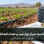 محاسبه متراژ نوار تیپ و تعداد اتصالات آبیاری قطره‌ای